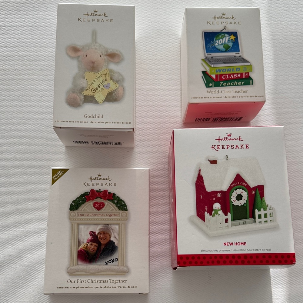 Hallmark Keepsake Christmas Ornaments Bundle of 4